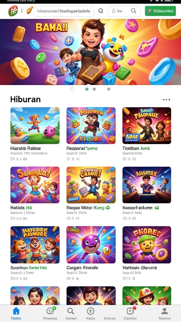 Misi harian yang menantang dan seru.
