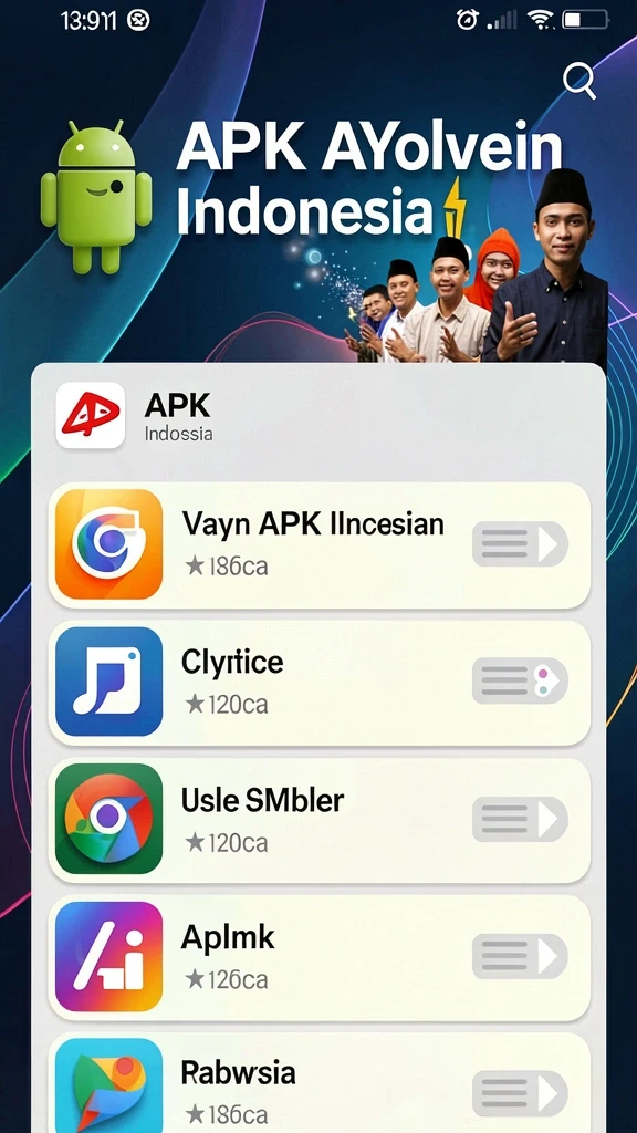 Tampilan menu utama yang menarik dan user-friendly.