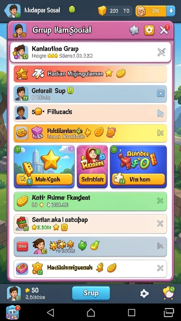 Tampilan utama aplikasi 68IDN dengan berbagai pilihan permainan.