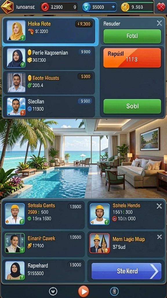 Tampilan grafis yang menyenangkan dan cerah.