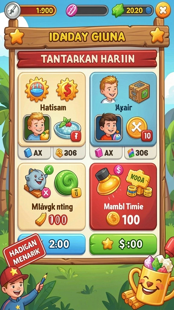 Tampilan antarmuka yang intuitif dan menarik.