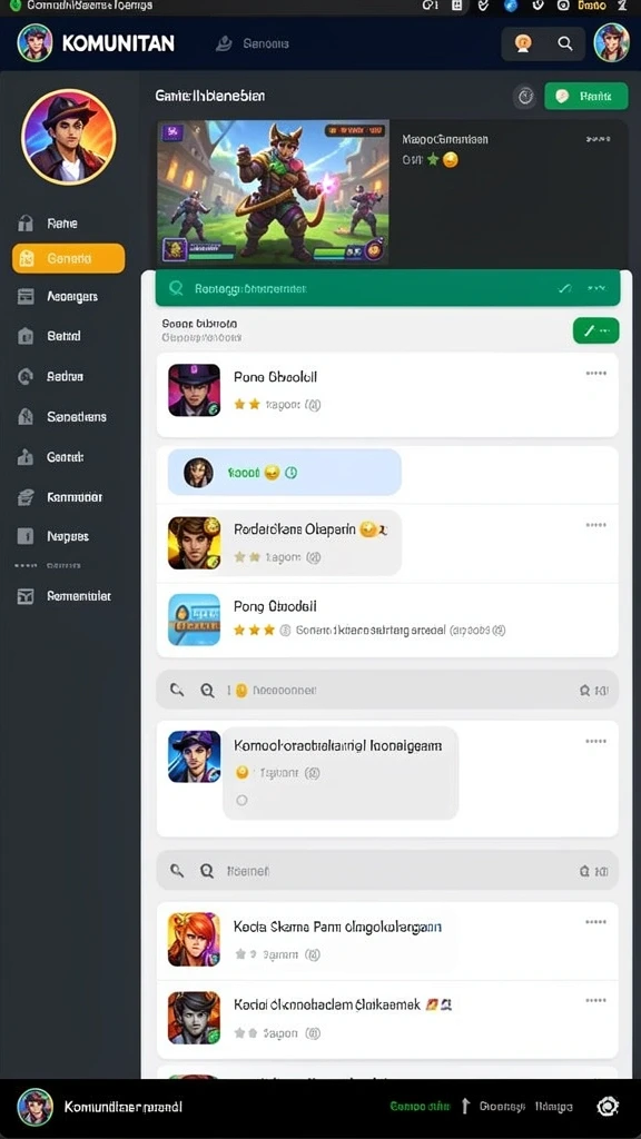 Tampilan menu utama yang menarik dan mudah dipahami.