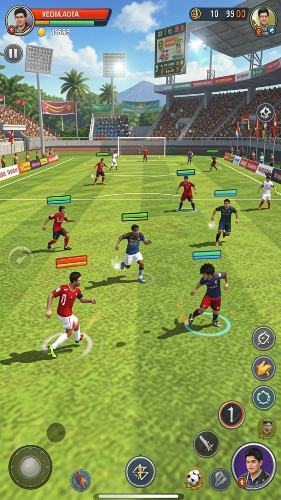 Fitur multiplayer yang memungkinkan bermain dengan teman.