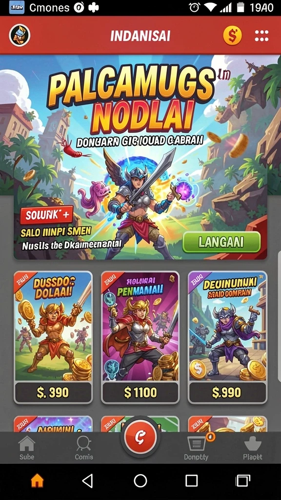 Screenshot menunjukkan tantangan yang menarik dan seru.