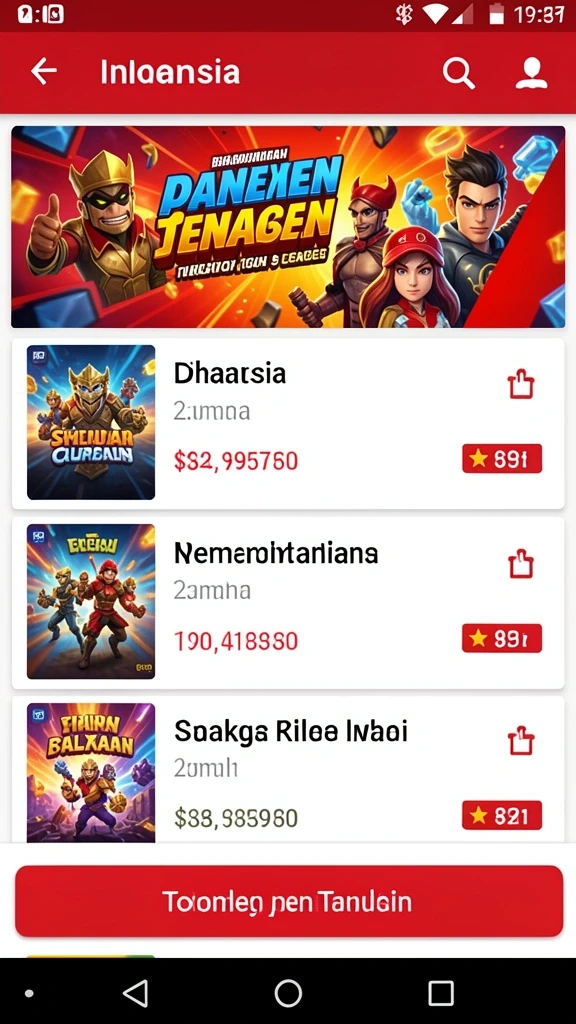 Tampilan utama aplikasi IDCJOKER yang ceria.