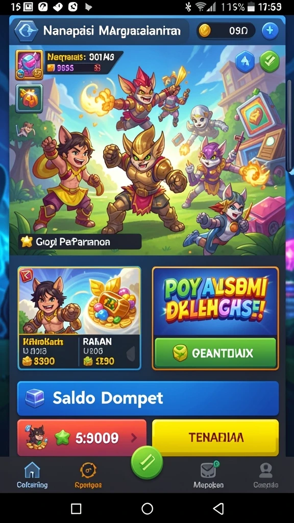 Tampilan antarmuka IDR77 yang menarik.