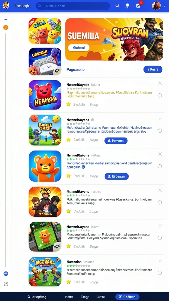 Tampilan antarmuka yang menarik dan modern.