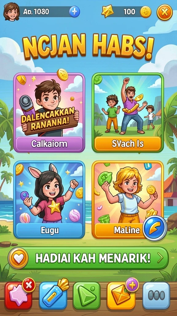 Karakter-karakter unik dan menarik untuk dimainkan.