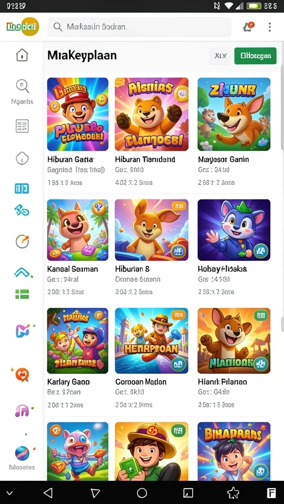 Grafis yang menarik dan penuh warna dalam setiap level.