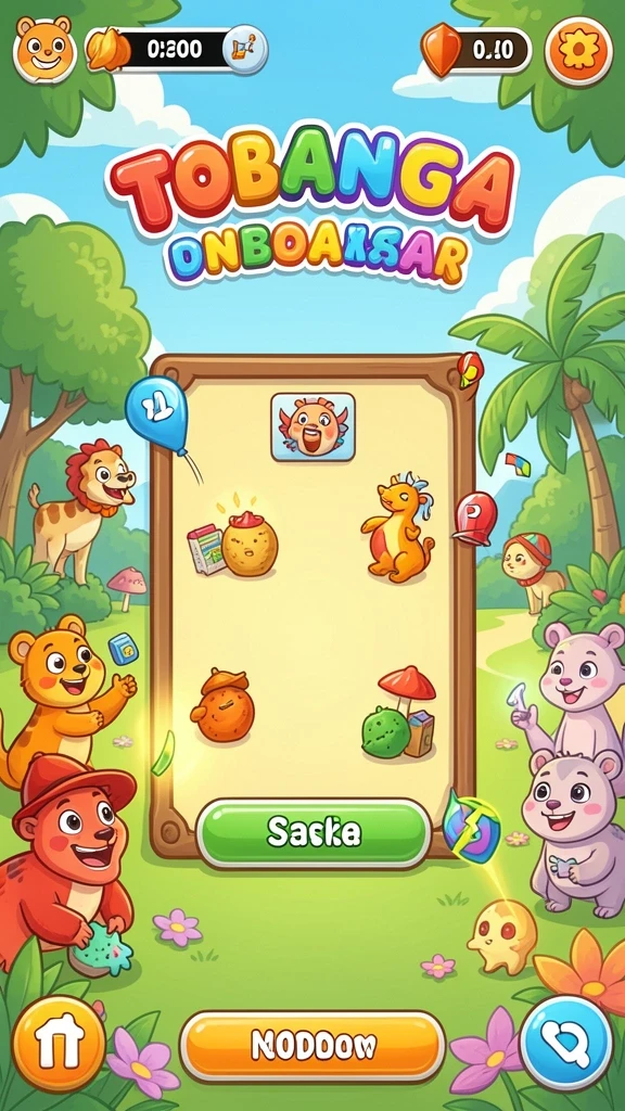 Screenshot saat bermain level sulit di MNDUIT.