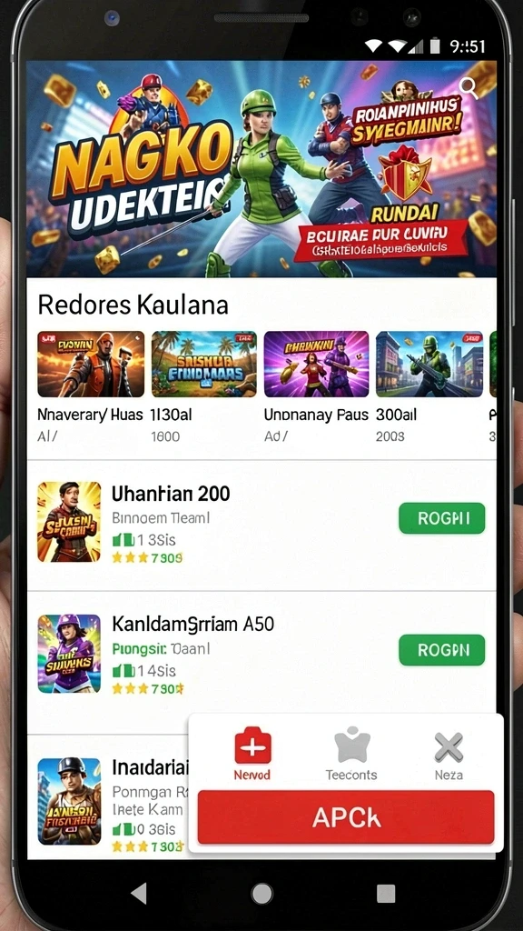 Beragam pilihan permainan yang memacu adrenalin.
