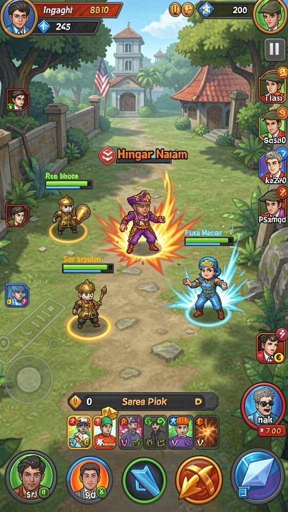 Mode multiplayer yang seru dan kompetitif.