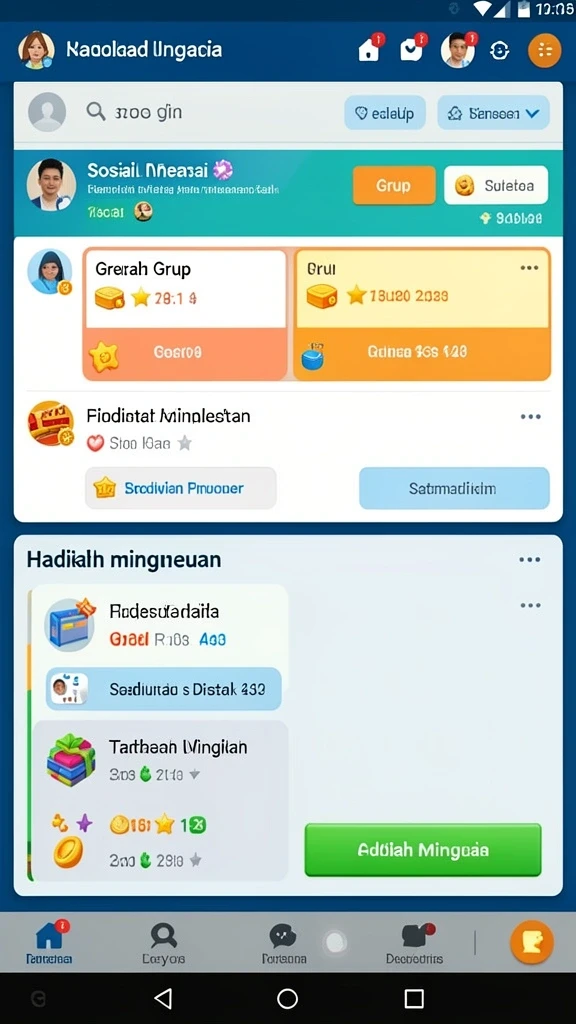 Pemandangan permainan yang memukau dan beragam tema.